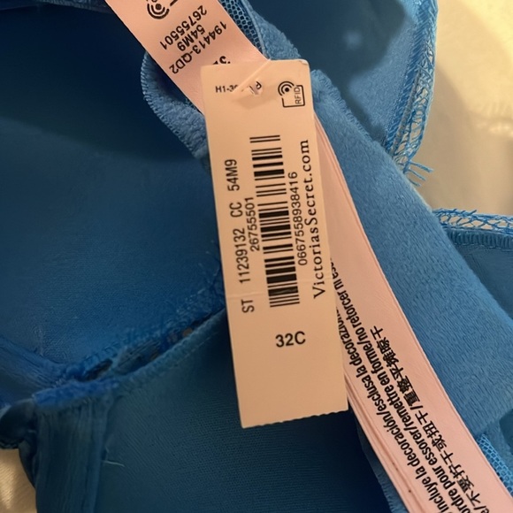 Victoria Secret Bombshell Rose‎ Lace & Grommet Push Up Bra - Picture 6 of 6